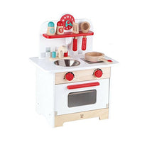 Hape Gourmet Kitchen Kid's Wooden Play Kitchen in Retro Red