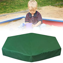 Load image into Gallery viewer, MIKIMIQI Sandbox Cover, Hexagon Sandbox Sandpit Cover with Drawstring Waterproof Sandbox Pool Cover Oxford Protective Cover for Sandpit Canopy Sand Toys Protection Cover for Outdoor (230X200cm)
