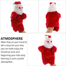 Load image into Gallery viewer, NUOBESTY Christmas Party Games for Kids Christmas Hand Puppets Soft Plush Santa Claus Toy Doll for Imaginative Pretend Play Stocking Storytelling (Red)
