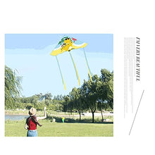 Load image into Gallery viewer, ZANZAN Yellow Holiday Dinosaur Kite with Kite String and Kite Reel for Adults and Kids,Extremely Easy to Fly Kite for Beach Trip (Color : 100M LINE)
