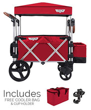 Load image into Gallery viewer, Keenz Stroller Wagon  7S Pull/Push Wagon Stroller  Safe and Secure Baby Wagon Stroller and Stroller for Big Kids  Versatile Wagon Stroller Ideal for Special Needs, Red
