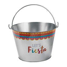 Load image into Gallery viewer, FIESTA METAL PAIL LARGE - Party Supplies - 3 Pieces
