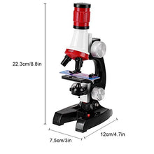 Load image into Gallery viewer, Kids Microscope, Educational Toy 100X 400X 1200X Magnification Home School Science Teaching Biological Monocular Microscope Gift Fro Kids Children
