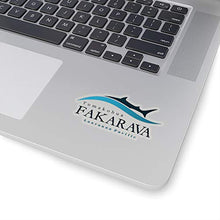 Load image into Gallery viewer, Fakarava Tumakohua Shark Vinyl Sticker, Lauranna Pacific, Permanent Adhesive Sticker of Tumakohua The South Pass of Fakarava (3&quot; x 1.6&quot;)
