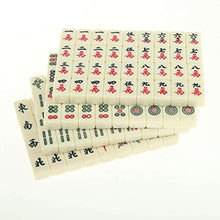 Load image into Gallery viewer, Tachiuwa Vintage Mini Chinese Mah-Jong White 144 Tiles Set with Portable Leather Box

