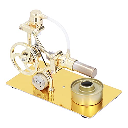 Atyhao Mini Stirling Engine Model Miniature Steam Power Motor Educational Physical Science Toy Gift Learning Education