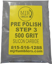 Load image into Gallery viewer, MJR Tumblers 5 LB per Polish 500 Silicon Carbide Rock Refill Grit Abrasive Media Step 3 USA
