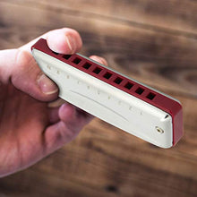 Load image into Gallery viewer, Not Easy To Oxidize And Rust 10 Hole Mouthorgan For Harmonica Gift For Harmonica Players(red)
