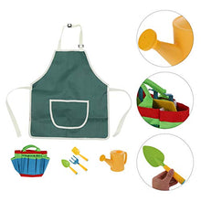 Load image into Gallery viewer, TOYANDONA Little Gardener Tool Set with Garden Tools Bag Kids Gardening Apron Shovel Rake Watering Can for Kids Role Play Toy
