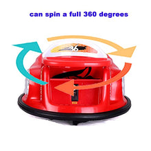 Load image into Gallery viewer, Bumper car for Kids, 12V Kids Electric Ride On Bumper Car 360 Spin Ride On Vehicles for Girls Boys Toddler Kids Rechargeable Gift car with Dinner Plate Colorful Lights (RED)
