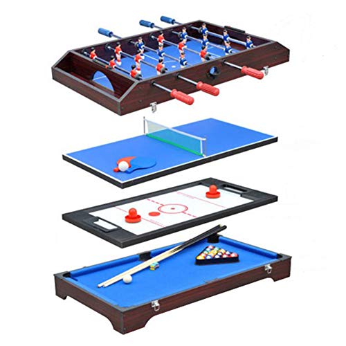 Mini Table Football Machine, Multifunctional Children's Double Toy Game Football Table Table Billiards Table Tennis Puzzle,B
