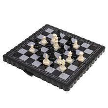 Load image into Gallery viewer, LCM 1Pc Antique Plastic International Travel Chess Set Mini Portable Magnetic Folding Board Classic Camping Game
