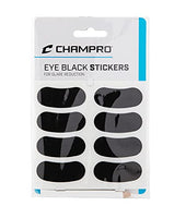 Champro Eye Stickers, 3 Packages of 8 with pencil (Black)
