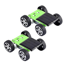 Load image into Gallery viewer, EXCEART 2pcs Solar Car DIY Assemble Toy Mini Solar Powered Vehicle Brain Training Educational Gadget Scientific STEM Toys for Kids Birthday Gift Random Color
