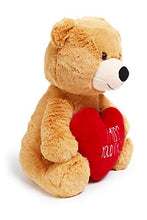 Load image into Gallery viewer, JENVIO Teddy Bear Girlfriend  Miss Your Face 12 Inch Plush  Valentines Valentine&#39;s Day Teddy Bear for Long Distance Gifts, Boyfriend, Miss You Stuffed Animal, Heart
