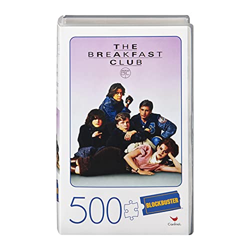 500-Piece Puzzle in Plastic Retro Blockbuster VHS Video Case, The Breakfast Club