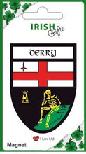 Load image into Gallery viewer, I LUV LTD Irish County Crest Shield Magnet Derry
