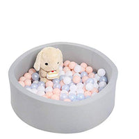 HARBOLLE Baby Ball Pit Memory Foam Ball Pool Soft Indoor Outdoor Baby Playpen, Ideal Gift Play Toy for Kids Children Toddler Infant, Gray