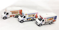 Set of 3 Food Truck Ice Cream Fast Food Tacos Pull Back Action