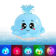 Load image into Gallery viewer, AOLIGE Octopus Pool Water Toys Light Up Baby Bath Toys for Kids Sprinkler Bathtub Toy for Toddlers (Blue Octopus)
