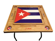 Load image into Gallery viewer, latinos r us Cuba Flag Domino Table with Flag -Full
