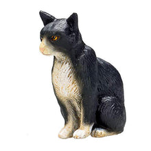 Load image into Gallery viewer, MOJO Cat Sitting Black and White Toy Figure
