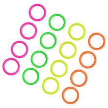Load image into Gallery viewer, NUOBESTY 24pcs Colorful Toss Rings Plastic Ring Toss Game for Kids Adults Home Outdoor Random Color
