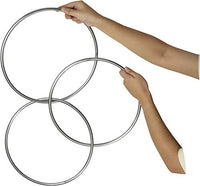 SUMAG Chinese Linking Rings - 3 Pcs Metal Rings Magic Tricks for Magicians Stage Magic Props