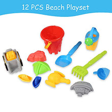 Load image into Gallery viewer, COLOR TREE Kids Big Sand and Water Table with Umbrella - Toddlers Indoor and Outdoor Activity Splash Table with Beach Play Set - Boys Girls Summer Toys Backyard Fun
