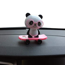 Load image into Gallery viewer, ruiycltd Surprise Cute Solar Powered Car Dashboard Home Desk Decor Dancing Panda Swinging Toy Gift Pink
