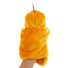 Load image into Gallery viewer, Cuteam Hand Puppet, 27cm Rooster Hen Animal Plush Doll Hand Glove Puppet Kids Intelligent Toy Gift Yellow Hen
