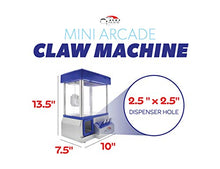 Load image into Gallery viewer, Mini Claw Machine For Kids  The Claw Toy Grabber Machine is Ideal for Children and Parties, Fill with Small Toys and Candy  Claw Machines Feature LED Lights, Loud Sound Effects and Coins
