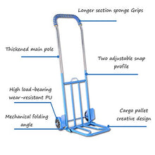 Load image into Gallery viewer, Personalized Portable Cart Folding Trailer Home Luggage Shopping Cart
