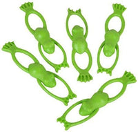RI Novelty Stretchable Flying Green Slingshot Frogs Toy For Kids, Value Pack - 36 Pieces