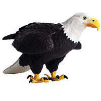 FLORMOON Bald Eagle Figure Realistic Animal Figurines Early Educational Bird Toy Science Project Christmas Birthday Cake Topper for Kids Toddler