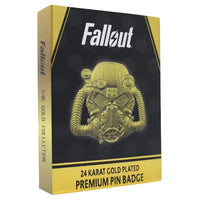Fallout 24K - Gold Plated XL Premium Pin Badge