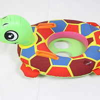 Jiaye Cartoon Anime Keychain Cute Cartoon Swimming Ring Safty Ride-on Float Inflatable Kids Swimming Pool Rings Water Toys Swim Circle (Color : Turtle)