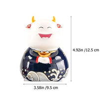 Load image into Gallery viewer, Garneck Chinese Coin Bank Animal Money Box Year of Ox Cow Doll Cattle Mascot Ornament for Christmas New Year Gift Home Decoration
