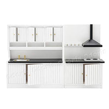 Load image into Gallery viewer, Odoria 1/12 Miniature Corner Kitchen Cabinet Dollhouse Furniture Accessories
