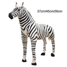 Load image into Gallery viewer, Y-QUARTER Soft Stuffed Plush Animal Pillow, Realistic Zebra for Children&#39;s Birthday Christmas
