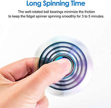 Load image into Gallery viewer, Rainbow Fidget Spinners Toys for Kids Adults, Fidget Toys Metal, 7 Pack Finger Hand Spinners, Desk Toy Goodie Bag Fillers Stuffers Gift Stress Releif Anti Anxiety Toys Party Favors Supplies
