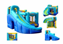 Load image into Gallery viewer, Bounceland Ultimate Combo Inflatable Bounce House, 12 ft L x 10 ft W x 8 ft H, Basketball Hoop, Obstacle Wall, Fun Tunnel, Slide and Bounce Area for Kids
