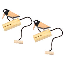 Load image into Gallery viewer, YARNOW 2pcs Children Wooden Pull Rope Woodpecker Tone Block Percussion Instrument Sound Barrel Doorbell Musical Toys
