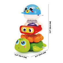 Load image into Gallery viewer, Stack &#39;n Squirt Bath Fun  Baby Bath Toy for Fun in The Bathtub and Kiddie Pool  3-Piece Infant Bath Toys Play Set  Keep Children Entertained While Bathing  for Babies 9+ Months
