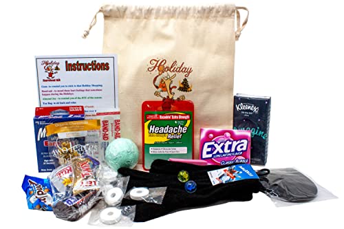 Christmas Holiday Survival Kit for Her Funny Gag Gift to Help Cope with The Season