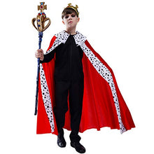 Load image into Gallery viewer, DSplay Kids Regal King Cape Costume (4-6Y)
