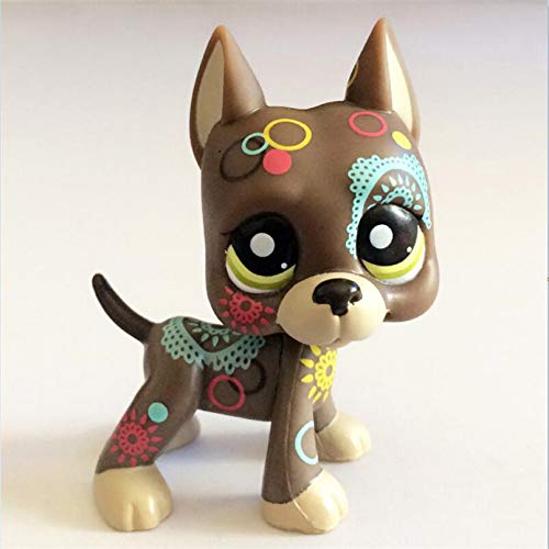 MKDLB Pet Shop Lps Toy,Standing Short Hair Cat White Pink Black Orange Cat Dog Dachshund Colli Gift for Kids