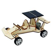 Load image into Gallery viewer, BYyushop DIY Assembly Car Model Toy,Creative DIY Assembly Solar Power Car Model Scientific Experiment Education Toy Great Holiday Birthday for Toddler Wood
