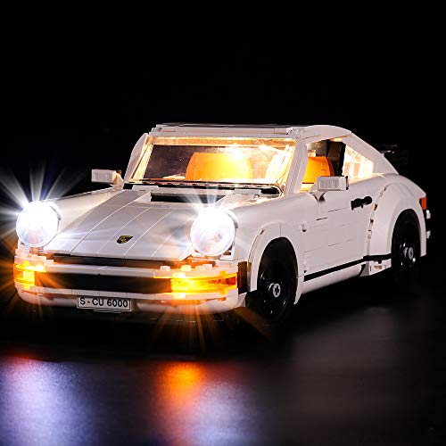 T-Club RC Classic LED Light Kit for Lego 10295 911 Turbo, Lighting Kit Compatible with Lego 10295 ( Not Include Lego Set ) (Classic Version)