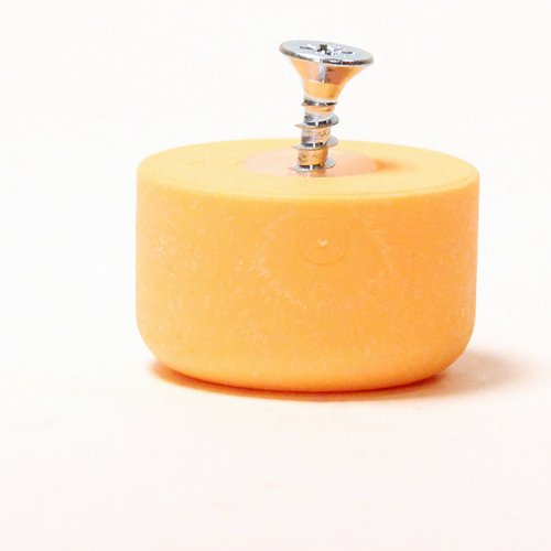 Play Juggling Interchangeable PX3 PX4 Part - Club Flat Knob - Sold Individually (Pastel Orange)